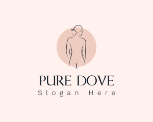 Nude Woman Spa logo design