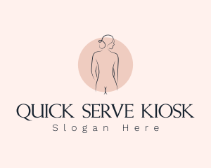 Nude Woman Spa logo design