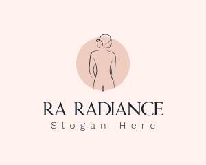 Nude Woman Spa logo design