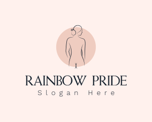 Nude Woman Spa logo design