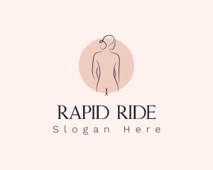 Nude Woman Spa logo design