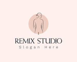 Nude Woman Spa logo design