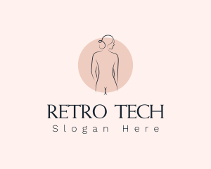 Nude Woman Spa logo design