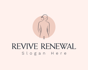 Nude Woman Spa logo design