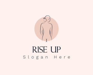 Nude Woman Spa logo design