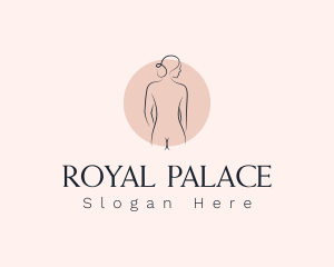 Nude Woman Spa logo design