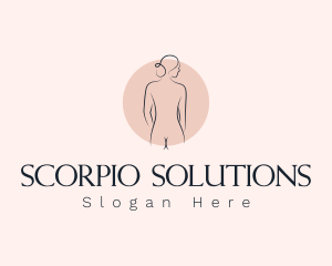 Nude Woman Spa logo design