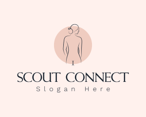 Nude Woman Spa logo design