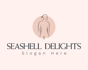 Nude Woman Spa logo design