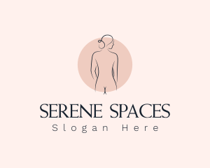 Nude Woman Spa logo design