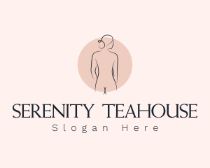 Nude Woman Spa logo design