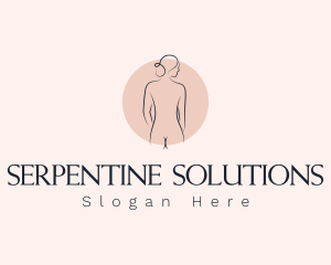 Nude Woman Spa logo design