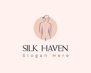 Nude Woman Spa logo design