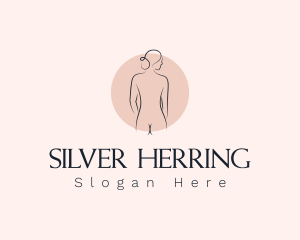 Nude Woman Spa logo design