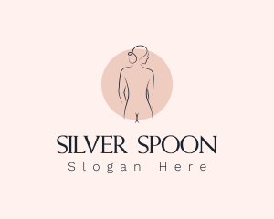 Nude Woman Spa logo design