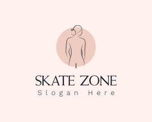 Nude Woman Spa logo design