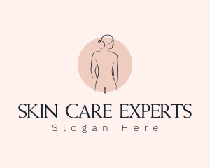 Nude Woman Spa logo design