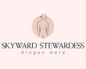 Nude Woman Spa logo design