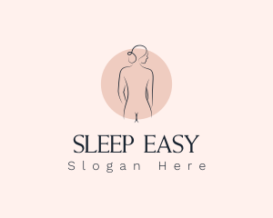 Nude Woman Spa logo design