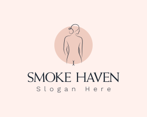 Nude Woman Spa logo design