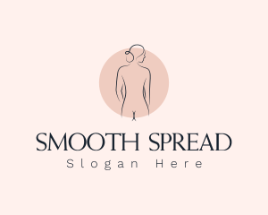 Nude Woman Spa logo design