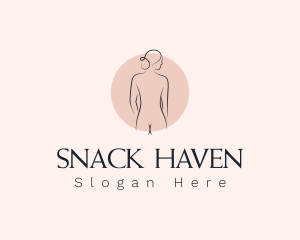 Nude Woman Spa logo design