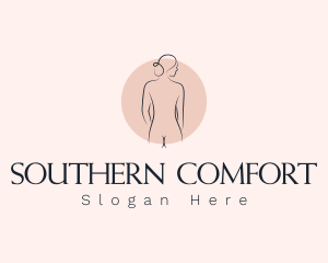 Nude Woman Spa logo design