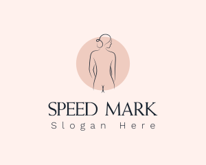 Nude Woman Spa logo design