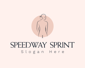 Nude Woman Spa logo design