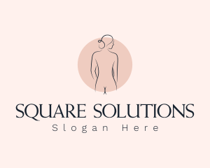 Nude Woman Spa logo design