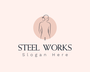 Nude Woman Spa logo design