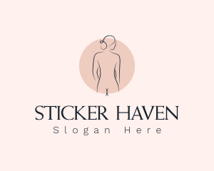 Nude Woman Spa logo design