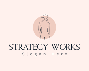 Nude Woman Spa logo design