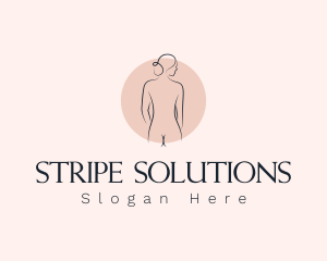 Nude Woman Spa logo design