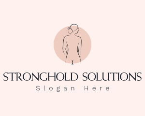 Nude Woman Spa logo design