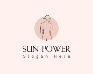 Nude Woman Spa logo design