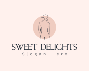 Nude Woman Spa logo design