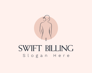 Nude Woman Spa logo design