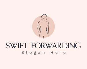 Nude Woman Spa logo design