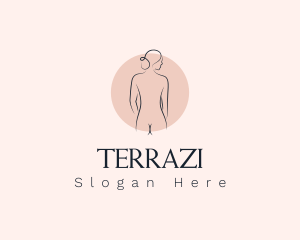 Nude Woman Spa logo design