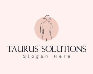 Nude Woman Spa logo design