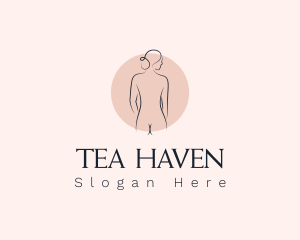 Nude Woman Spa logo design