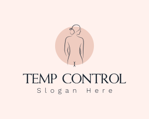 Nude Woman Spa logo design