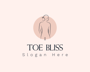 Nude Woman Spa logo design