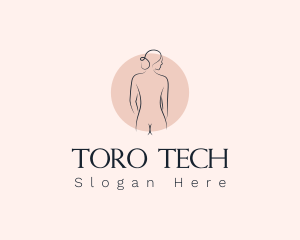 Nude Woman Spa logo design