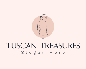 Nude Woman Spa logo design