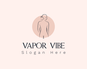 Nude Woman Spa logo design