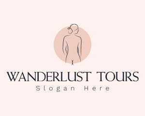 Nude Woman Spa logo design