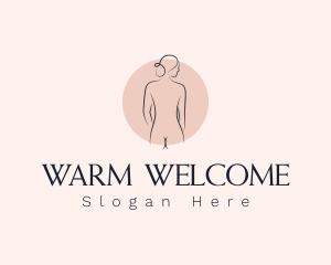 Nude Woman Spa logo design