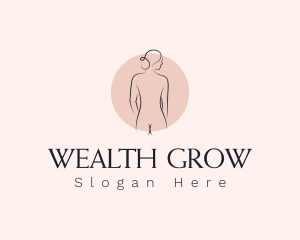 Nude Woman Spa logo design